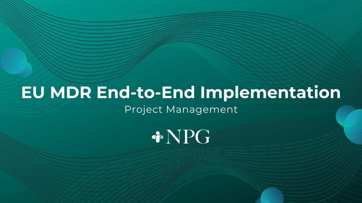 Post Image: NPG Project Management EU MDR End-to-End Implementation Case Study